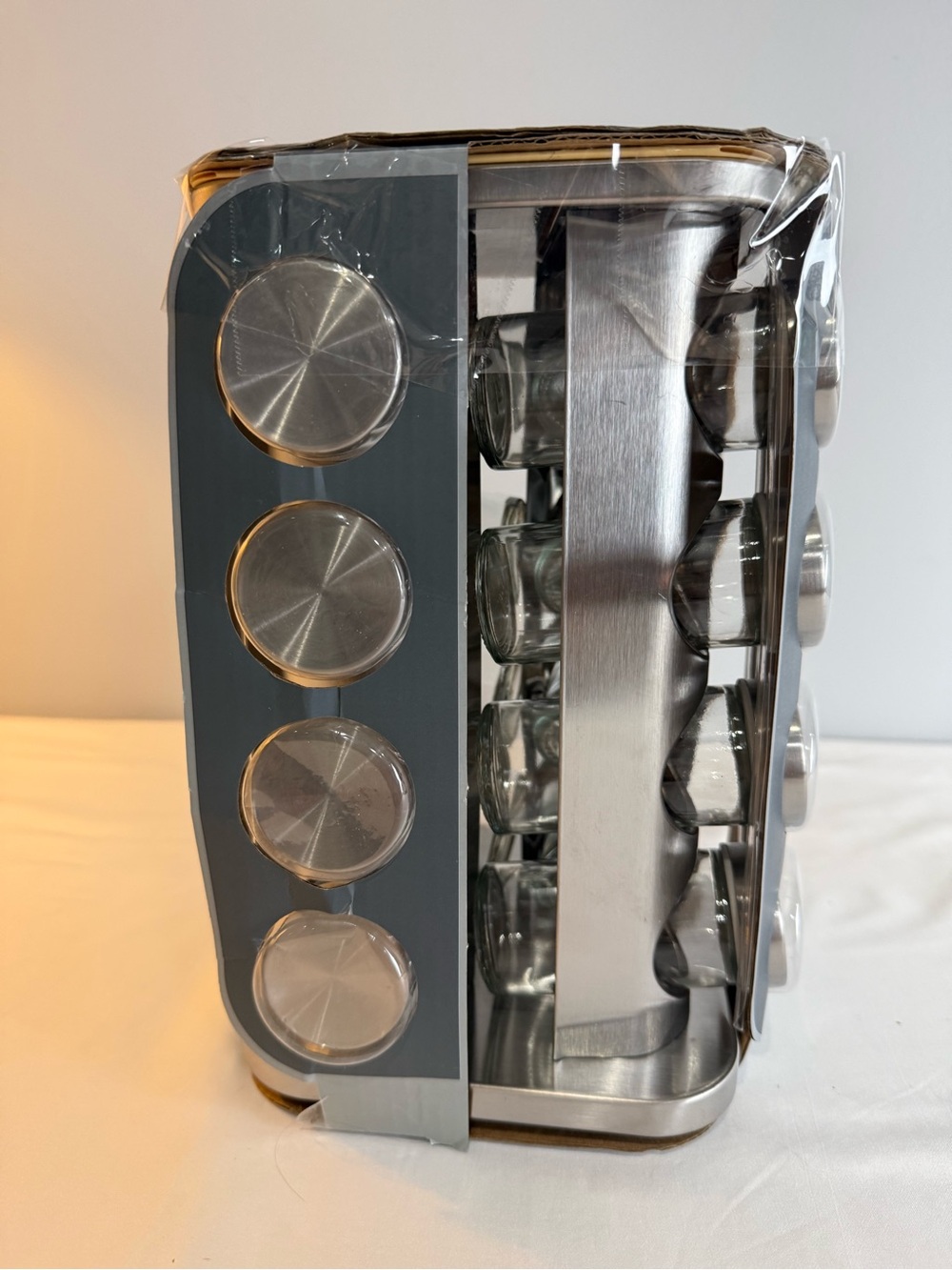 GOURMET KITCHEN 16 Pc Revolving Spice Rack - Picture 4 of 12